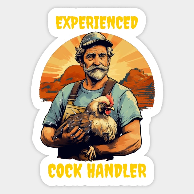 Experienced cock handler Sticker by Popstarbowser